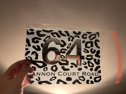 Animal Print Door Sign