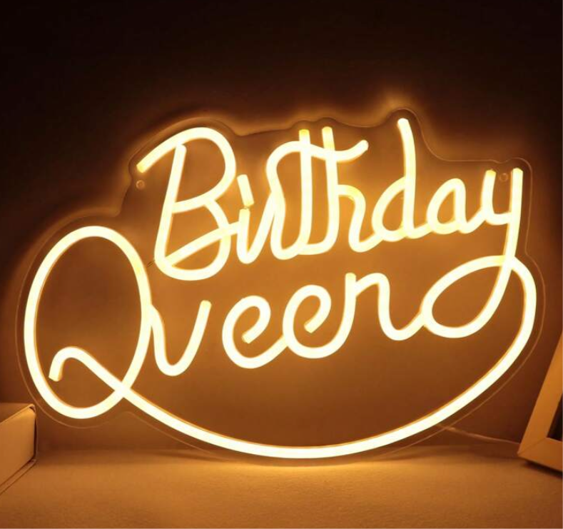 Birthday Queen LED Neon Sign – Auburn Signs