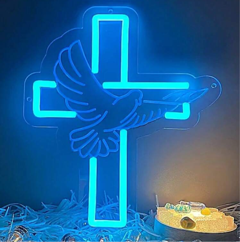 Halloween Cross LED Neon Sign