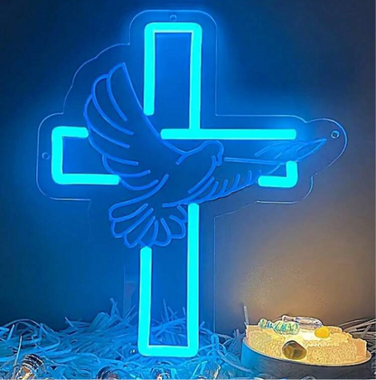 Halloween Cross LED Neon Sign