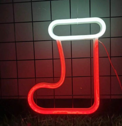 Christmas Stocking LED Sign