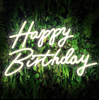 Happy Birthday LED Neon Sign